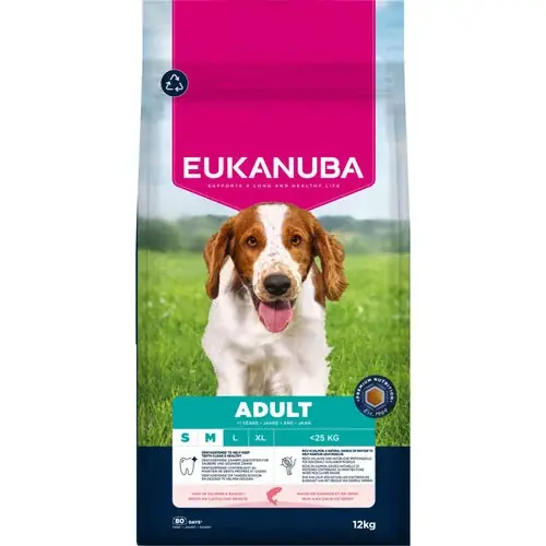 Eukanuba Adult Small and Medium Salmon, 12 kg - Expressfrakt