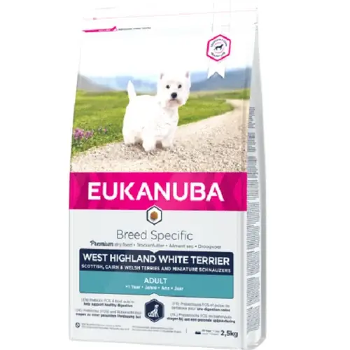 Eukanuba Adult West Highland White Terrier, 2,5 kg - Snabb frakt