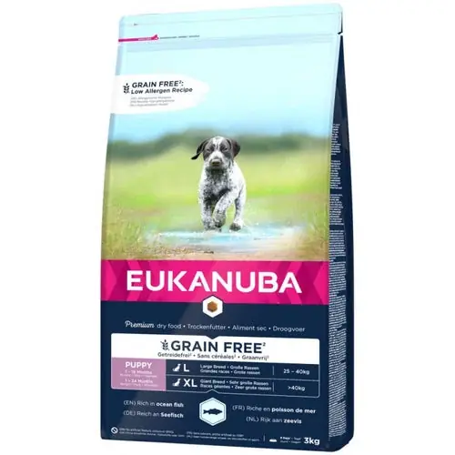 Eukanuba Dry Dog Food Junior Large with Seefish, 3 kg | Bra pris just nu