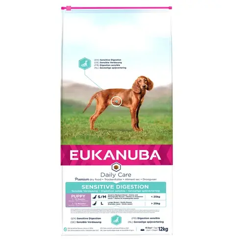 Handla säkert - Eukanuba Dry Dog Food Puppy Sensitive Digestion, 12 kg