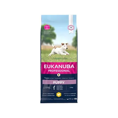 Eukanuba Puppy, Small, Dry Dog Food Chicken, 18 kg | Outlet