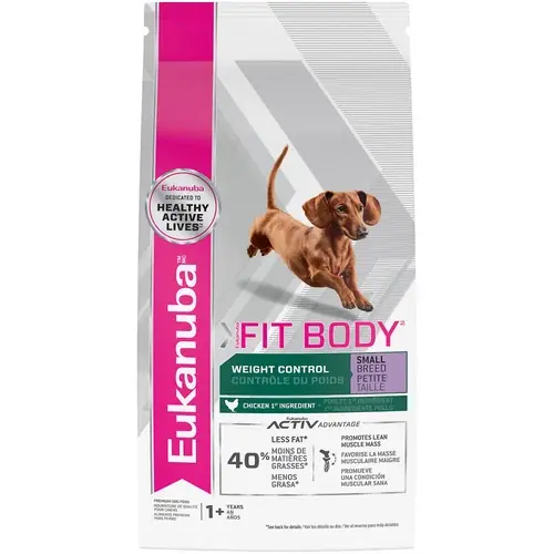Direkt från fabriken | Eukanuba™ Fit Body Weight Control Small Breed Dry Dog Food, 4 lb