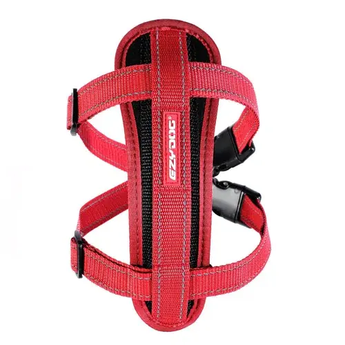 Handla säkert | EzyDog Chest Plate Dog Harness – Red