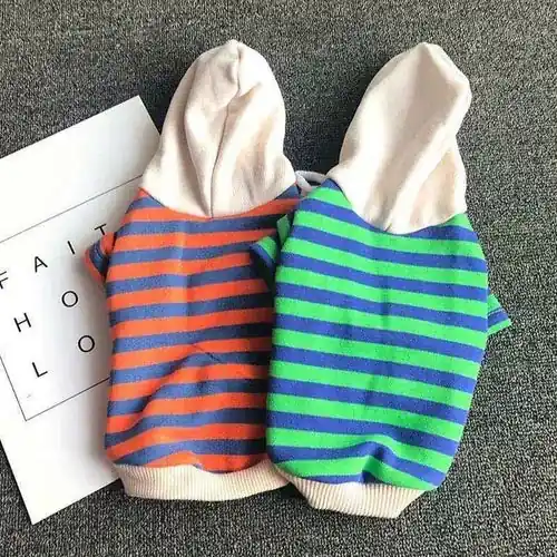 Felpa con Cappuccio ”Stripe Style” – Comfort e Stile per Barboncini - Endast denna vecka