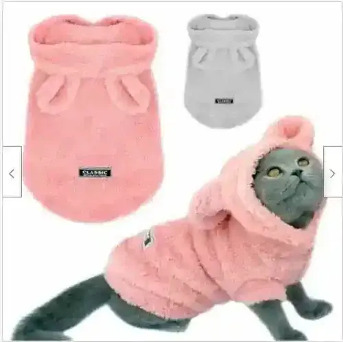 Felpa con Cappuccio per Gatti Morbida Pile Classic Dogmoda | Professionell kvalitet