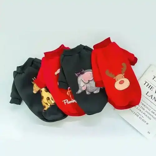 Expressfrakt | Felpina per Cani in Tinta Unita con Stampe di Animaletti – Must-Have Invernale di DogModa.it