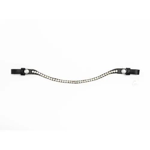 Finesse Bridles Pannband – ”Swarovski” – brun/champagne | Toppsäljare