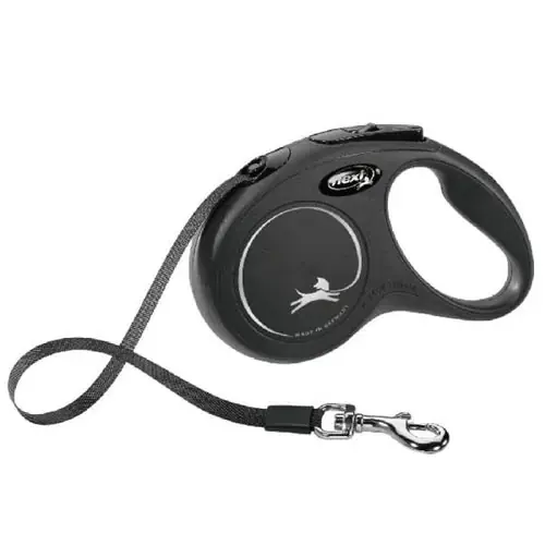 Flexi New Classic Tape Leashes, L 8 m, black - Toppsäljare