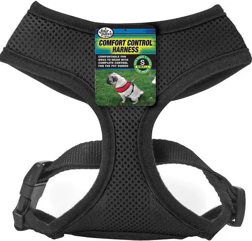 Premium | Four Paws Black Comfort Control Dog Harness