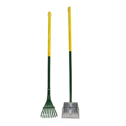 Four Paws Dog Rake & Scooper Set for Pet Waste Pick-up Rake & Pan Set Small, 7″ x 7″ x 38″ - Populärt just nu