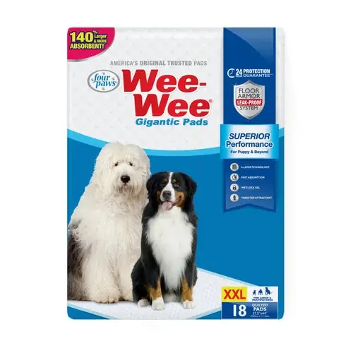 Väl omtyckt - Four Paws Four Paws Wee-Wee Gigantic Dog Pee Pads 18 Count