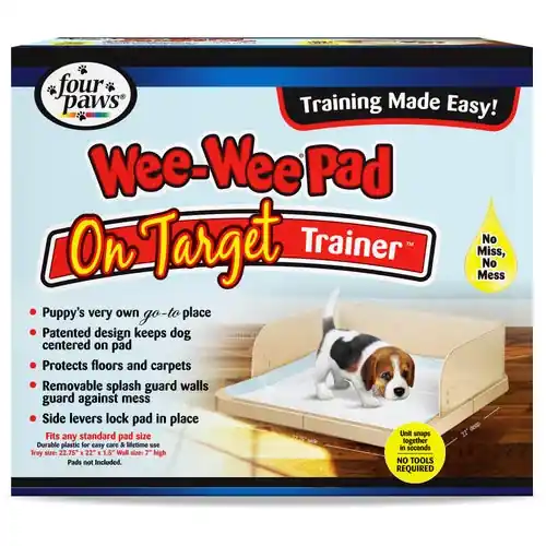 Four Paws Wee-Wee Pad On Target Trainer Dog and Puppy Training Tray Layer 1 Count | Nytt i sortimentet