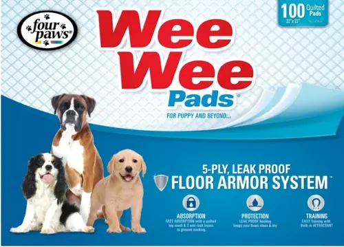Four Paws Wee-Wee Pad Puppy Housebreaking Pads | Storsäljare