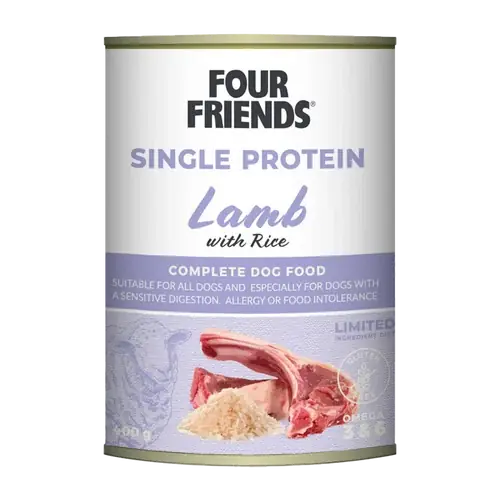 FourFriends Dog Lamb & Rice Can – 400 g | Sänkt pris