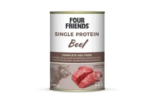 Populär | FourFriends Dog Single Protein Beef 400g