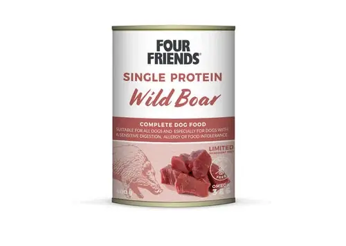 FourFriends Dog Single Protein Wild Boar 400g | Kundfavorit