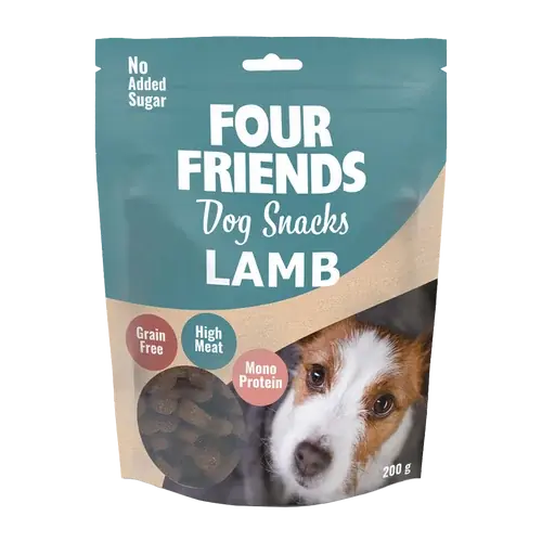 Riktigt fynd - FourFriends Dog Snacks Lamb – 200 G