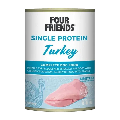Endast denna vecka - FourFriends Dog Turkey Can – 400 g