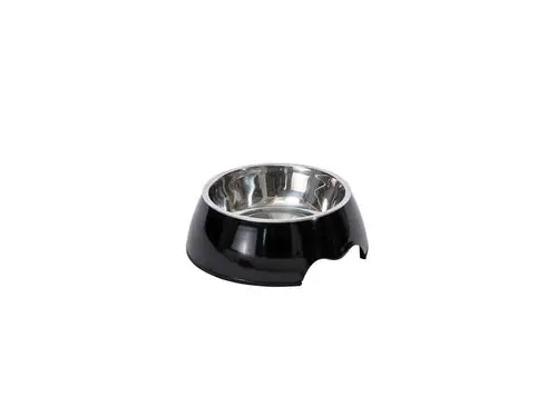 Freedog Bowl Stainless Steel Melamine Black L 19Cm, 520 ml - Köp nu