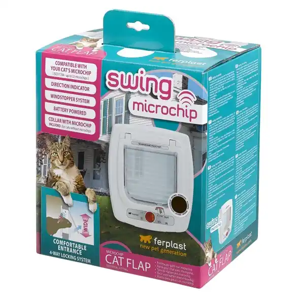 Kattlucka Swing Microchip Brun - Bara idag