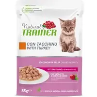 Köp direkt | Natural Trainer Kitten & Young - 12 x 85 g med kalkon