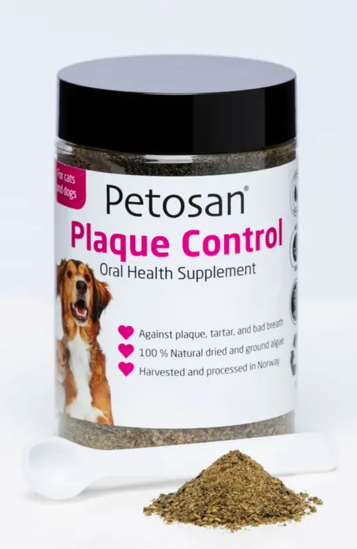 Få kvar i lager | Petosan Plaque Control 75 g för hundar och katter