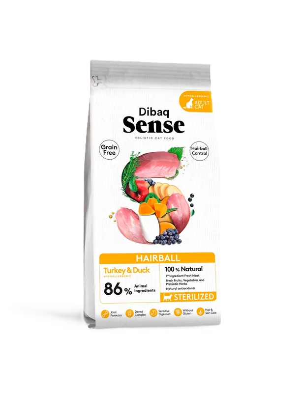 Sense Cat Grain Free Hairball (Duck&Turkey) 1,5kg - Missa inte