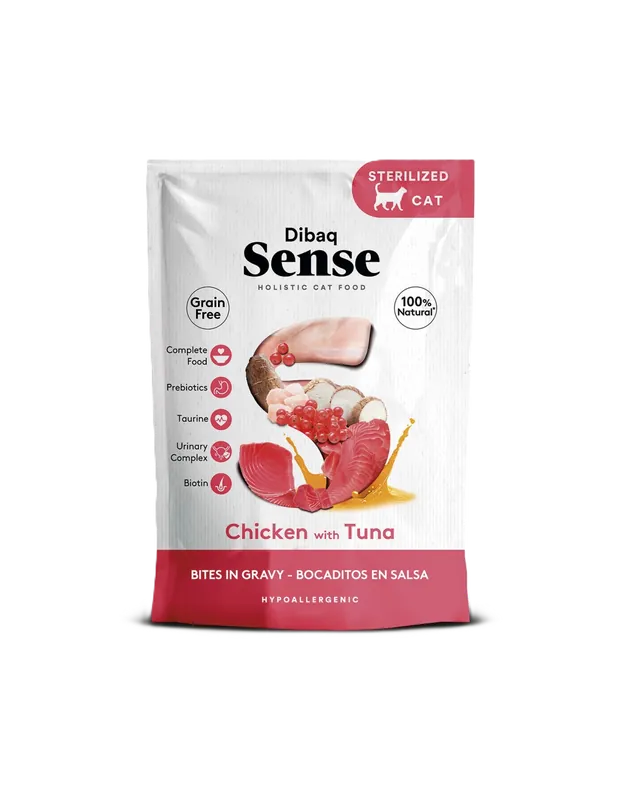 Cat Sense Bites Chicken With Tuna 100 g - Endast ett fåtal kvar