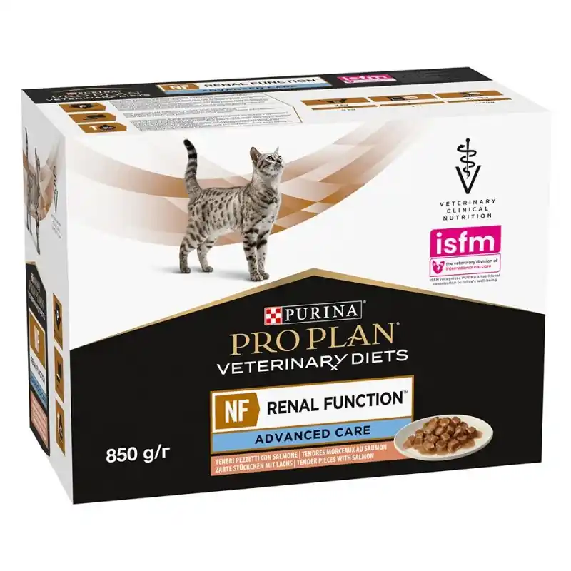 Mycket efterfrågad | Purina Pro Plan Veterinary Diets NF Renal Function Advanced Care Lax för Katt 85 g