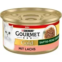 Gourmet Gold saftig-fina strimlor 12 x 85 g - Lax - Favorit hos kunderna