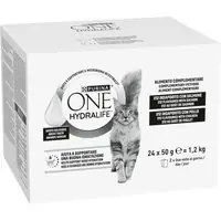 PURINA ONE Hydralife Cat Liquid 24 x 50 g - Mixpack (2 sorter) - Slutrea