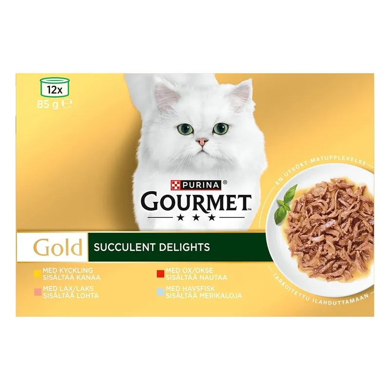 Nyligen lanserat | Gourmet Gold Succulent Delights Multipack 12x85 g