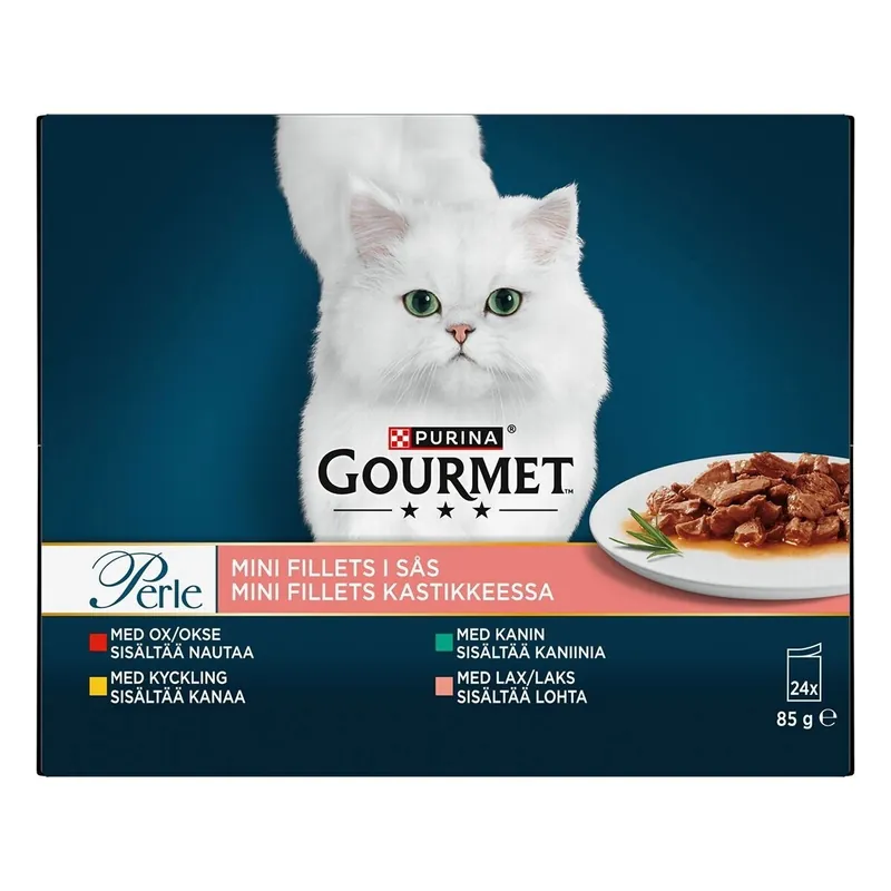 Gourmet Perle Mini Fillets i Sås Multipack 24x85 g - Begränsat lager