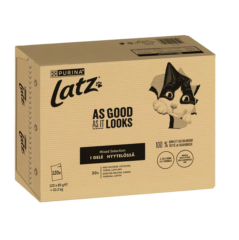 Spara nu | Latz As Good As It Looks Mixed Kattmat i Gelé 120 x 85 g