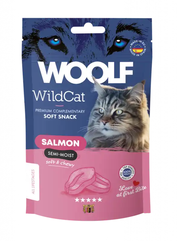 Bara idag - Soft Snack Lax Kattgodis - 50 g