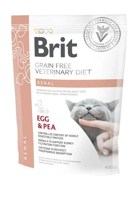Brit Veterinary Diet Renal Egg & Pea för katter | Handla online