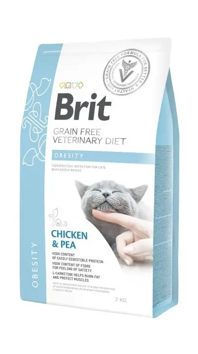 Brit Veterinary Diets Obesity Chicken & Pea för katter - Finns tillgänglig