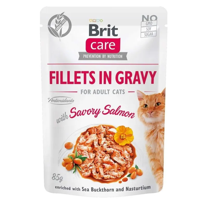 Bra pris - Brit Care Cat Adult Lax i Sås 85 g