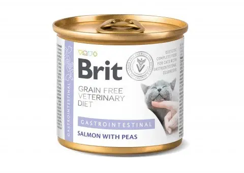 Brit Veterinary Diet Gastrointestinal Salmon with Peas för katter 6 x 200 g | Bara denna vecka
