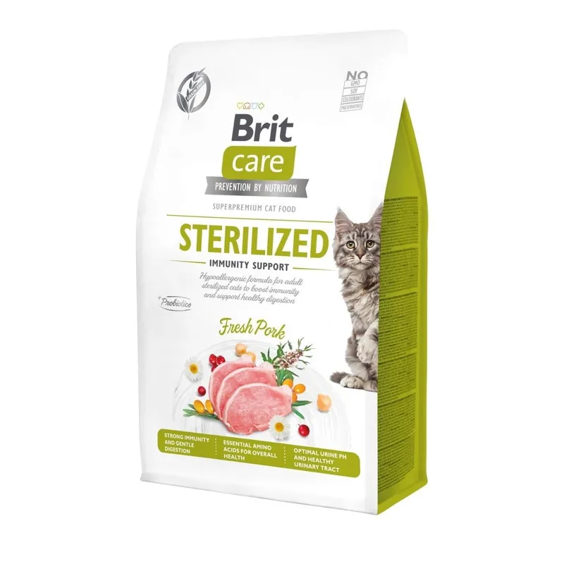 Kanonpris - Brit Care Grain Free Cat Sterilized Immunity Support Fresh Pork