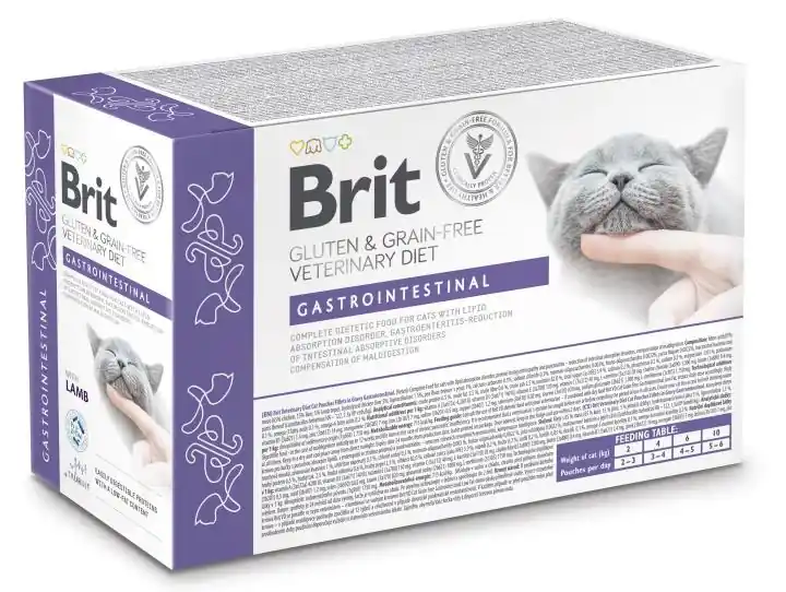 Brit Veterinary Diet Gastrointestinal Pouch för katter 12x85g - Nedsatt pris