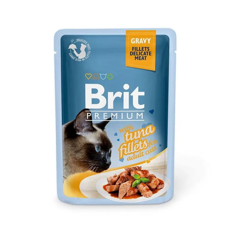 Brit Premium Pouches Fillets in Gravy with Tuna | Kampanj