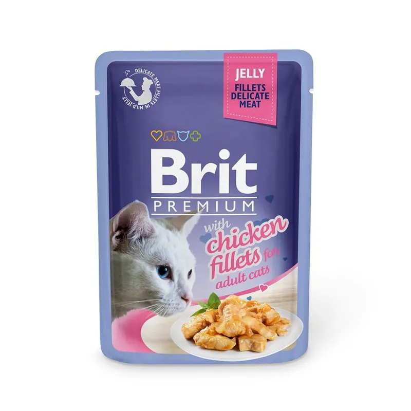Brit Premium Pouches Fillets in Jelly with Chicken - Nytt lägre pris