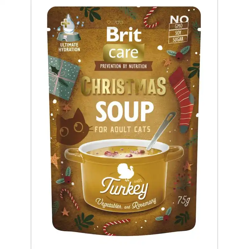 Brit Care Cat Adult Christmas Soup Turkey 75 g | Beställ idag