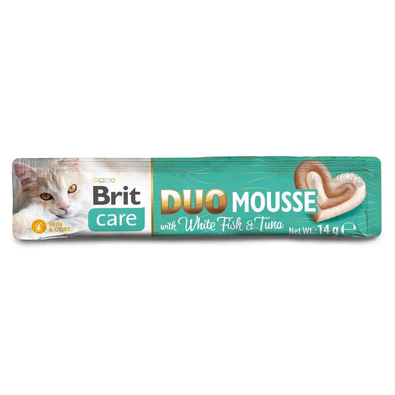 Dagens erbjudande - Brit Care Cat Creamy Duo Mousse Whitefish & Tuna Flytande Kattgodis 4x14 g