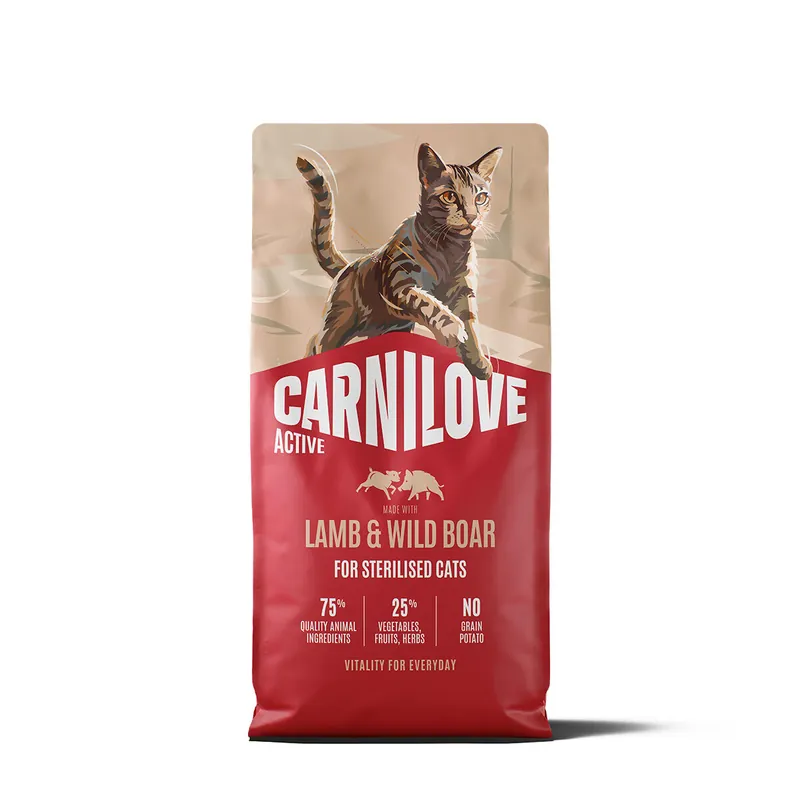 Carnilove Cat Active Sterilised Lamb & Wild Boar Torrfoder till Katt | Snabb frakt