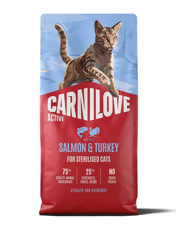 Active Cat Salmon & Turkey Sterilised Adult 400g - Toppkvalitet