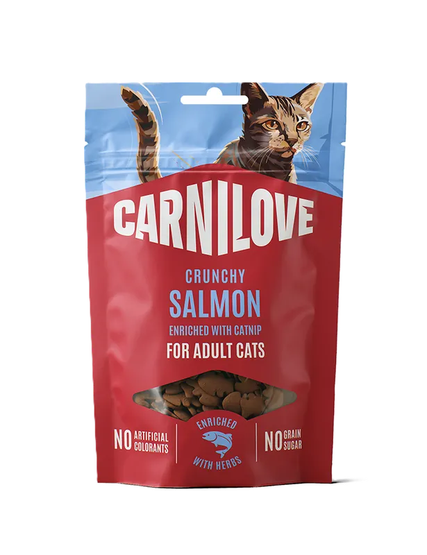 Kanonpris - Cat Crunchy Snack Salmon enriched with Catnip 50g
