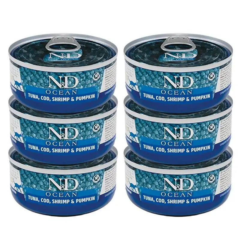 Populärt just nu - Farmina N&D Cat Ocean Tuna & Pumpkin 6x70 g