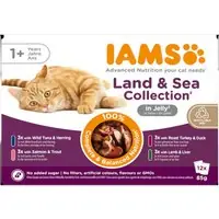 IAMS Advanced Nutrition Adult Land & Sea Mix - I gelé 12 x 85 g - Deal